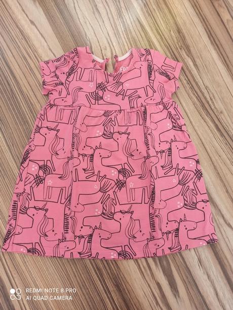 Dievčenské tričkové šaty, f&f,86