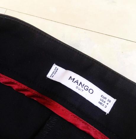 Luxusné cigaretové nohavice na puky, mango,34