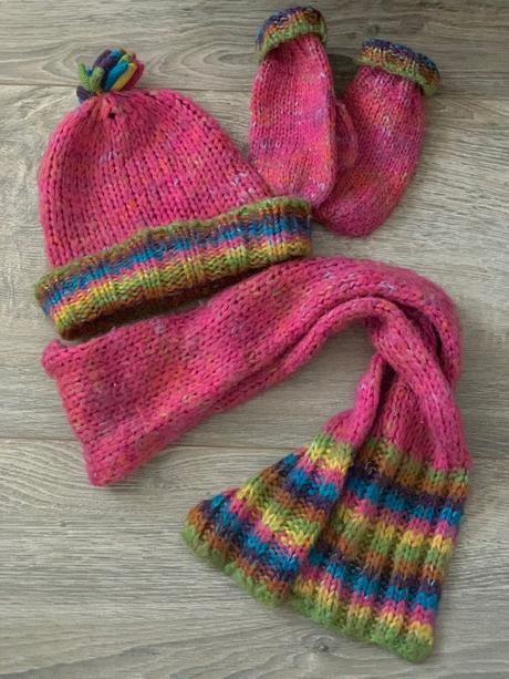 Súprava čiapka, šál, rukavice, george,86