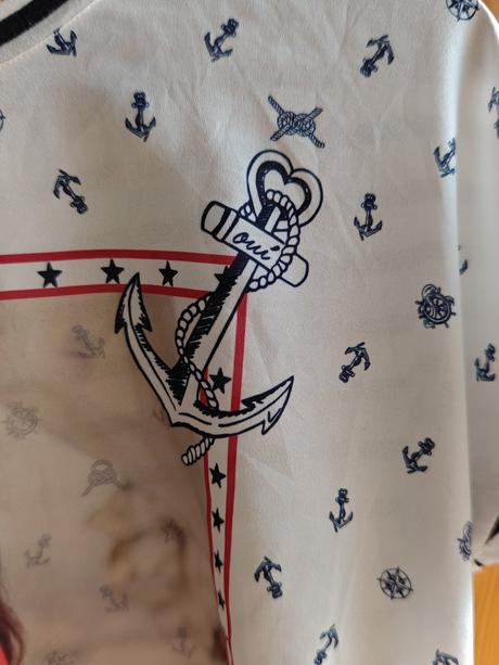 Oui jedinečné štýlové moderné tričko m/l, l