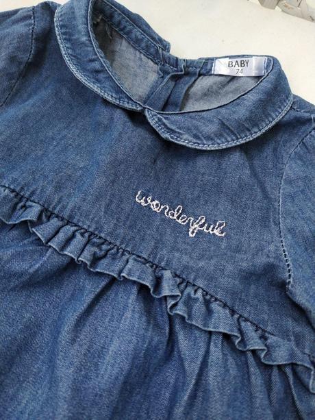 Milá tunika z mäkkej rifľoviny, v. 74, baby,74