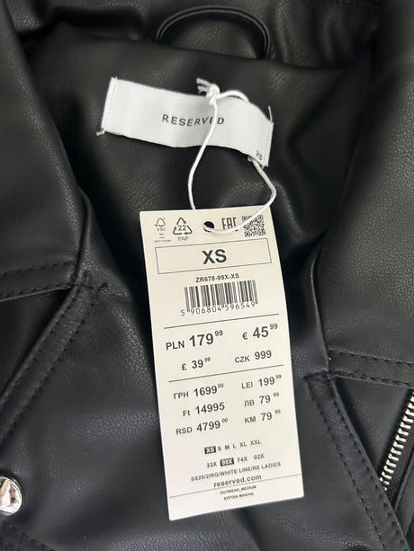 Koženka reserved nová, reserved,xs