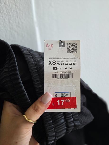 Zara koženkové nohavice xs/s, zara,s / xs