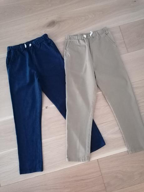2x ľanové nohavice, next,122