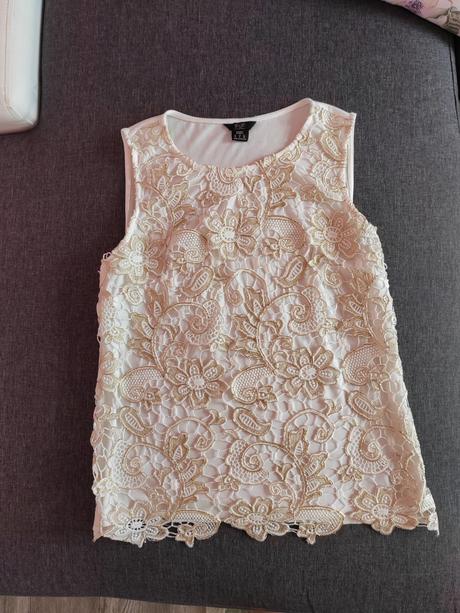 Dámska blúzka so zlatou výšivkou, f&f,38