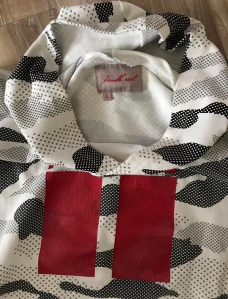 Dámska maskáčová mikina double red, l