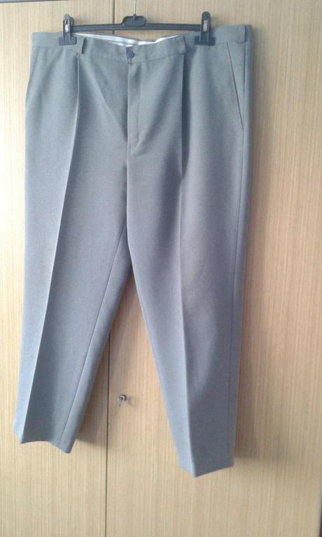 Pánske šedé oblekové nohavice, 58