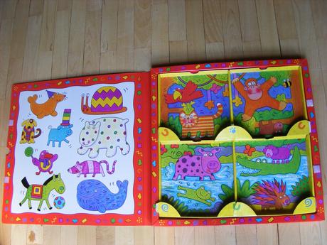 4 knihy - puzzle zoo,