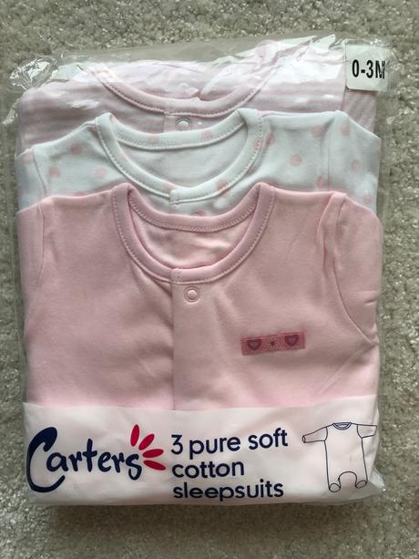 3pack dievčenské overaly (veľ.0-3 mes.), carter's,62