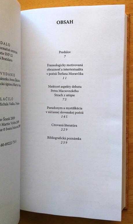 Nesamozrejmá poézia , jaroslav šrank,