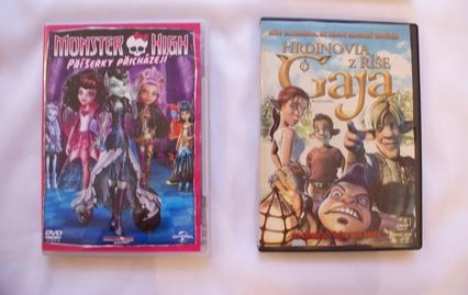 Dvd rozprávky - cena spolu, 