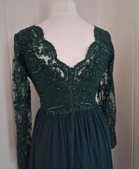 Zelené spoločenské šaty, s
