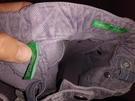 Menčestrové nohavice benetton, benetton,104