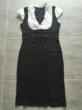 Ľahké šaty s blúzkovou vsadkou jus d orange vs, s