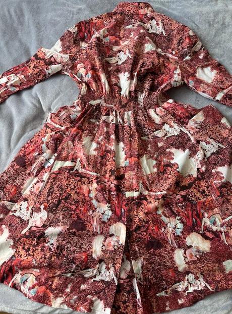 Kenzo hodvábne košelové šaty, s