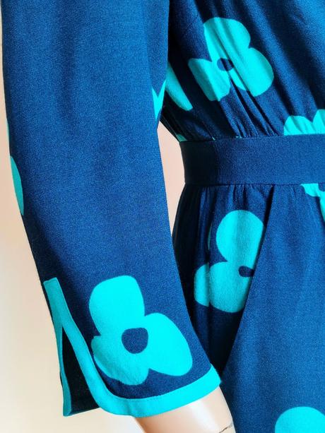 Modro-tyrkysové šaty boden 40, 40