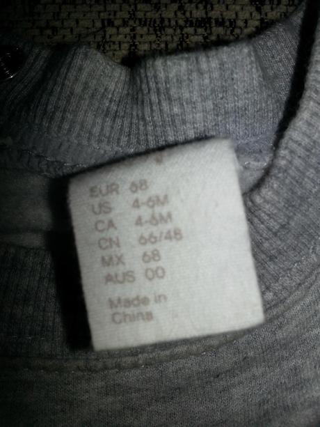 Svetrik s mackom, h&m,68