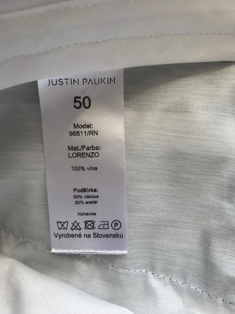 Svadobny oblek justin paukin, 50