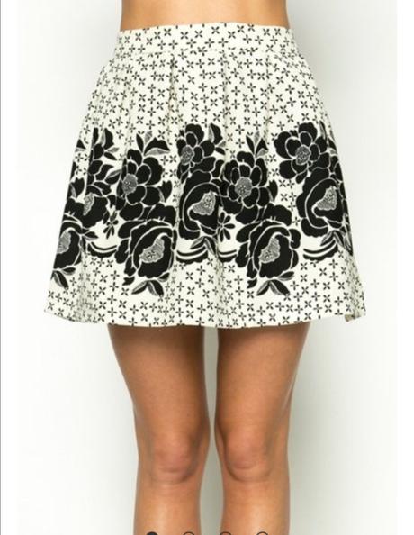 Vzorovaná sukňa, s