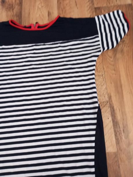 Šaty modro bielo cervene, xl