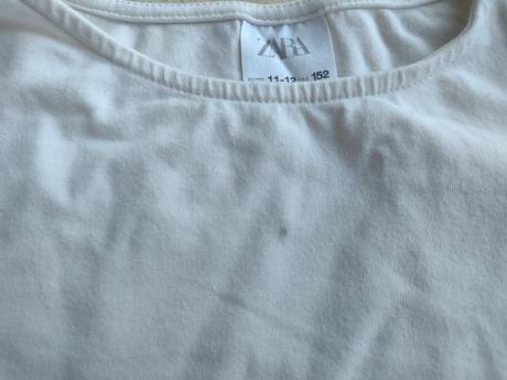 Biele vody s dlhým rukávom, zara,152