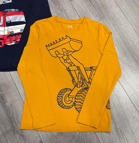 3x dopravné tričko veľ. 128, c&a,128