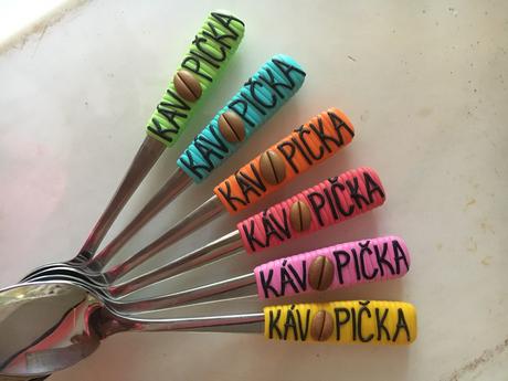 Fimolyžičky - kávopička, 
