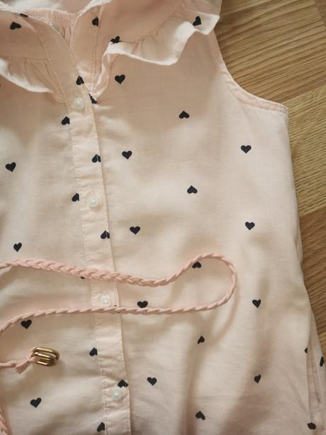 Šaty /tunika so srdiečkami, h&m,116