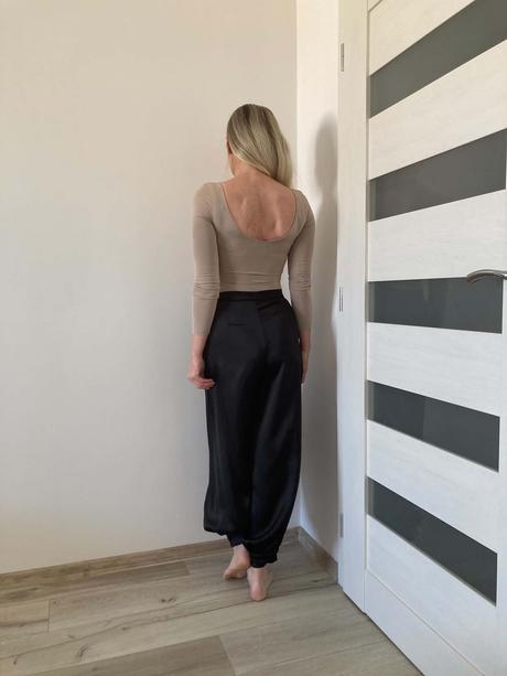 Zara saténové nohavice xs / s, zara,s / xs
