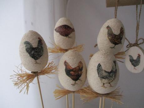 Kraslice so sliepočkami,dve varianty, 