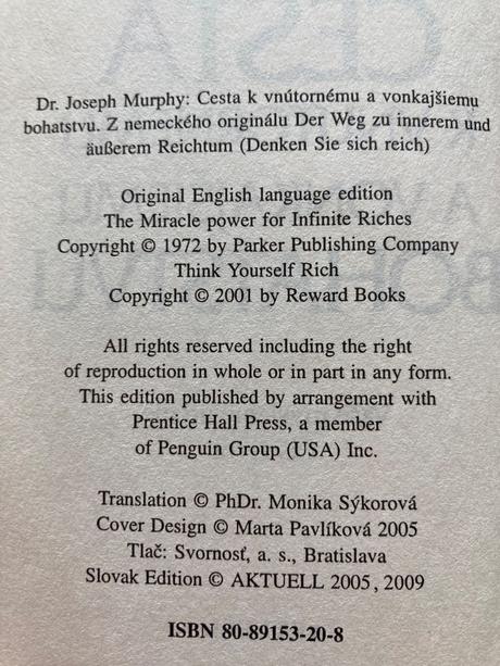 Cesta k vnútornému a vonkajšiemu bohatstvu,