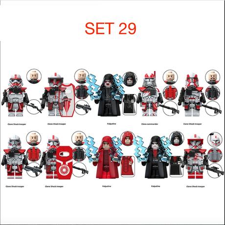 Rôzne figúrky star wars 8 (8ks) typ lego - nové,