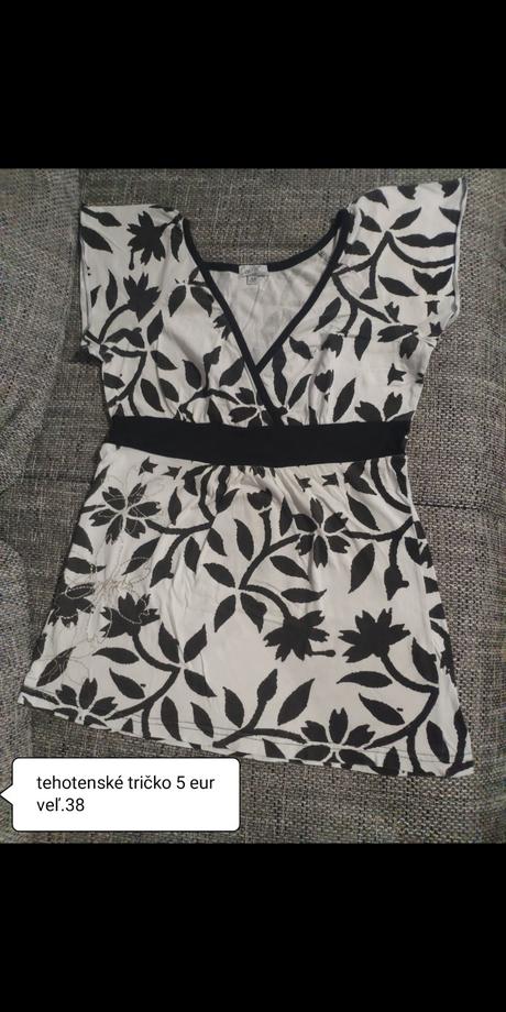 Tehotenské krátke tričko, 38