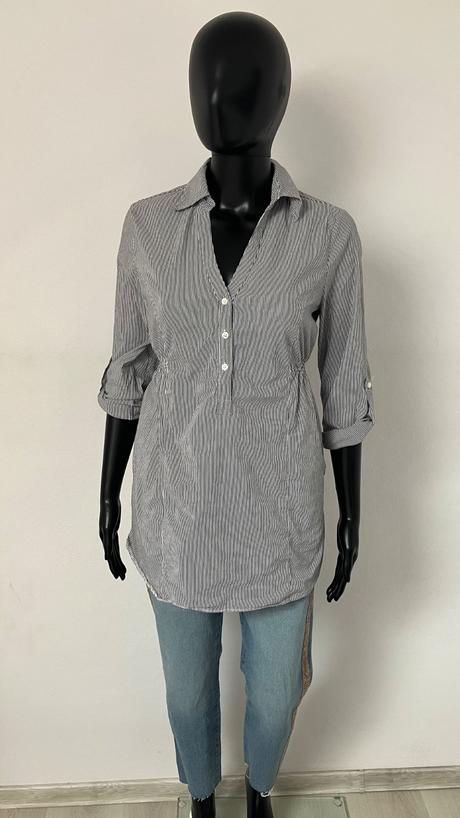 Čiernobiela pásikavá košeľa c&a (s), c&a,s