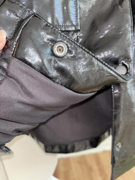 Lakovaný kabát zara 158/164, zara,164