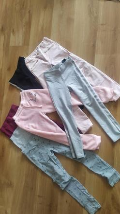 9. balíček nohavic 134, h&m,134