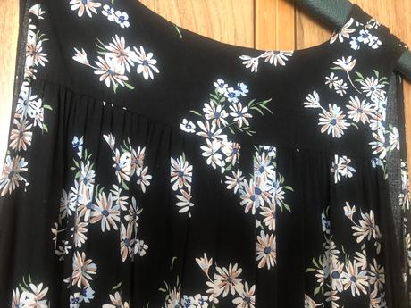 Čierne kvetinové šaty mng, mango,xl