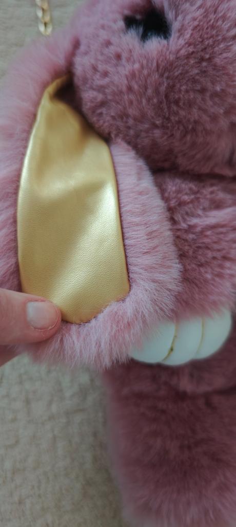 Plyšová kabelka/batoh - zajačik, 