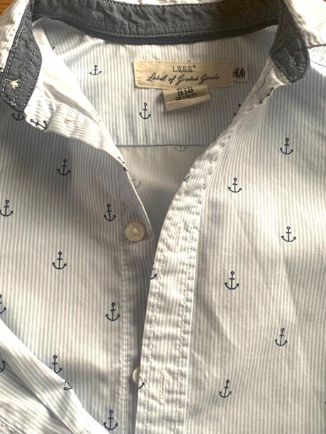 Košeľa s kotvami, h&m,104