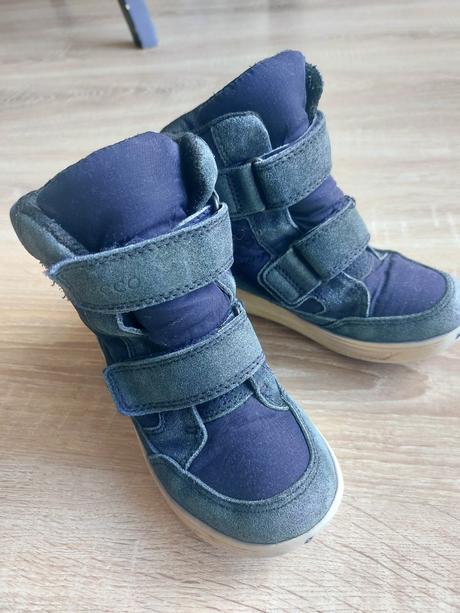 Zimné kožené čižmy ecco urban mini goretex 27, ecco,27