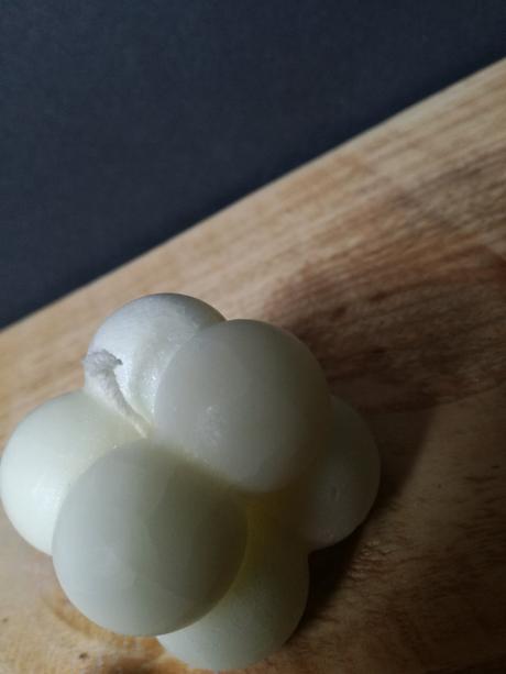 Biela mini bubble sviečka, 