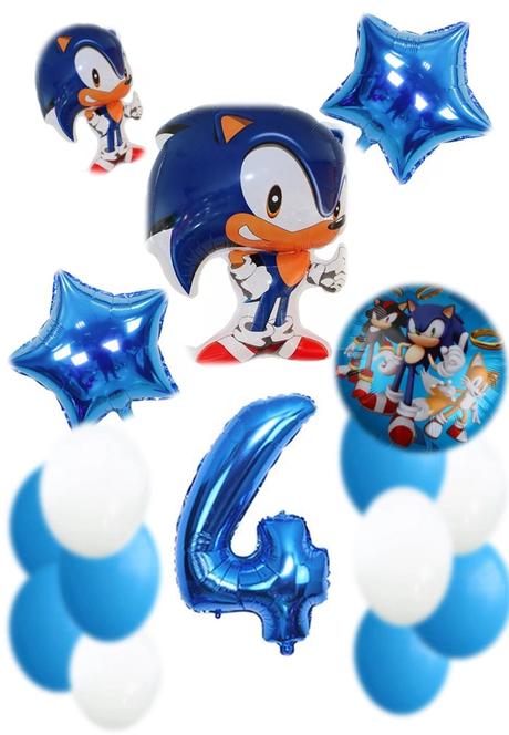 Balóny ježko sonic /červený knuckles- až 16 kusov, 