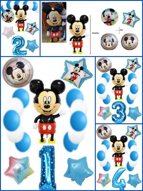 Mickey 112x65cm-16dielna súprava balónov na oslavu, 