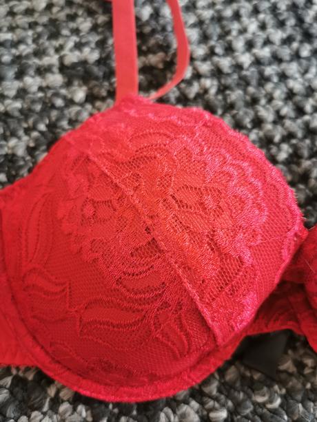 Dámska červená podprsenka push up, bonprix,80a