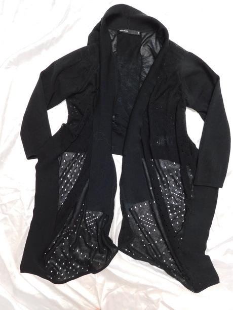 Karen millen luxusny azurovy kardigan, 38