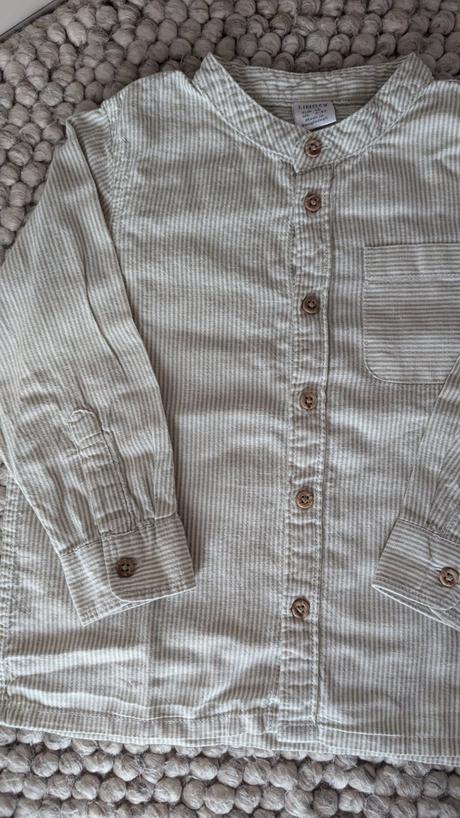 Lindex pásikavá košela zelená 98, lindex,98