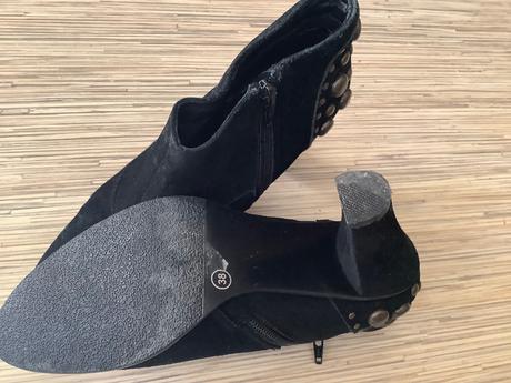 Semišové kožené kotniky, 38