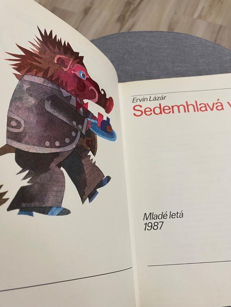 Ervin lázár stará retro knihy sedemhlavá víla,