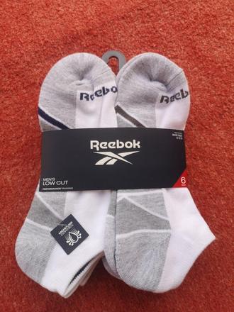 Reebok pánske ponožky 6 párov veľkosť 40 - 46, reebok,40 / 42 / 44 / 46