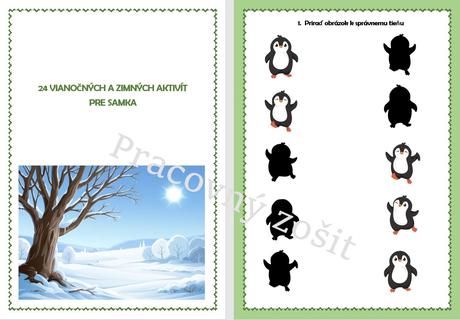 Pracovný zošit - adventný "kalendár", 